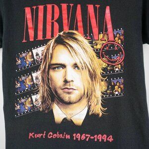 1990s Nirvana Kurt Cobain T Shirt Mens Shirt